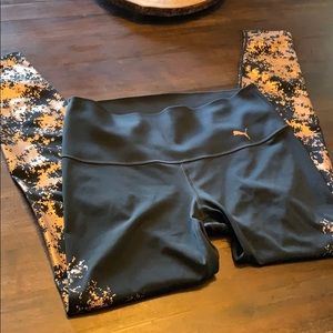 Brand new black and gold puma dryfit leggings